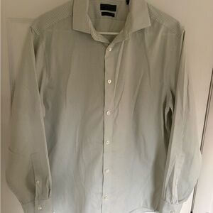 Calvin Klein Men's Slim Fit Checkered Shirt - White and Gray